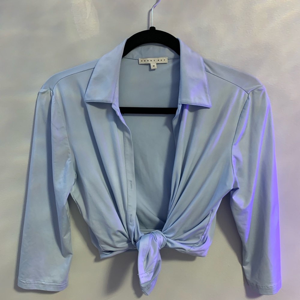 Baby Blue Button Up